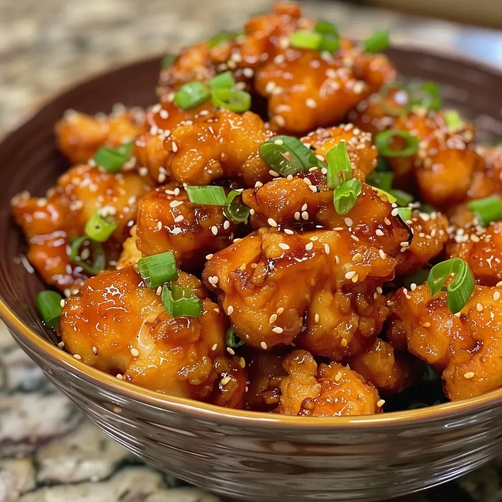 Juicy chicken tenderloins garnished with sesame seeds and green onions.